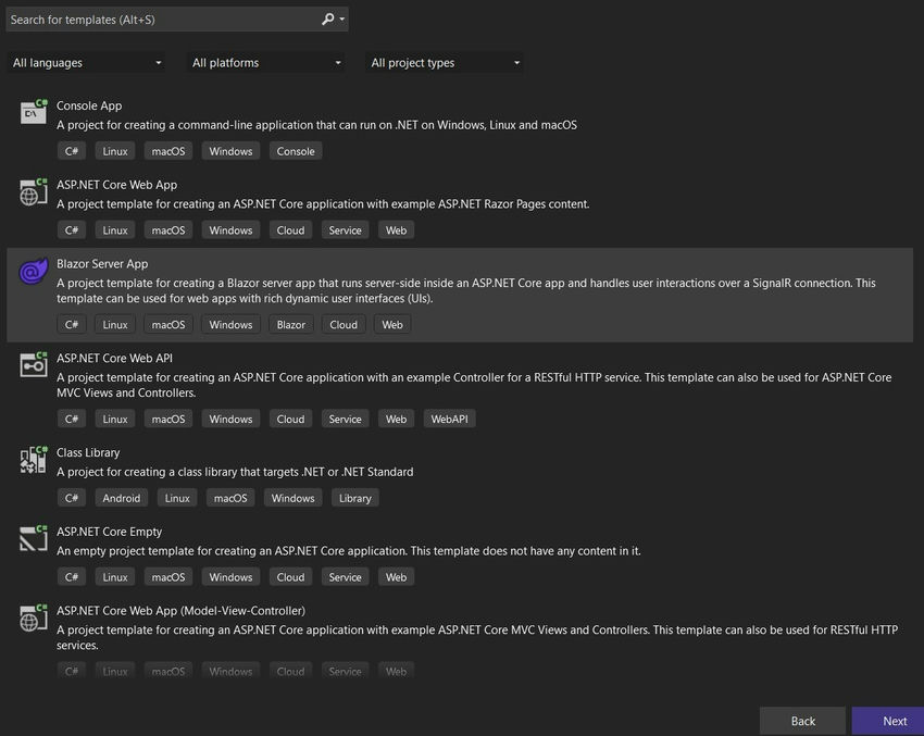 Template of new project-